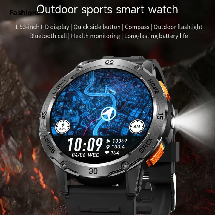 Fashions%205ATM%20LED%20Flashlight%20Smart%20Watch%20Men%20100+%20Sports%20Modes%20Health%20Monitor%20New%20style%20Man%20Watches%20Bluetooth%20Call%20Men%20Smartwatches%20For%20Android%20ios%20-%20Image%202