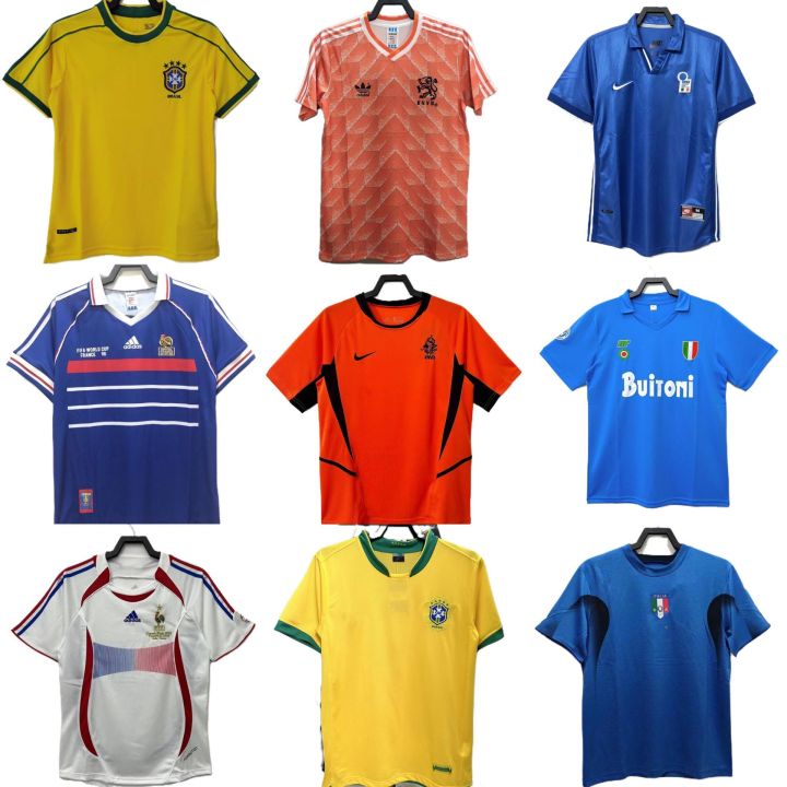 Vintage Football Jersey razil etherlands France It exo aples Short Se Football Jersey