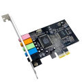 PCI-E 5.1 Sound Card Computer PCIE 5.1 Channel 3D Audio 6 Channels 3D Games Music Digital Sound Card PCI Express 5.1 CH 24Bit Eatop.