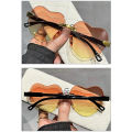 Fashion Heart-Shaped Sunglasses Designer UV Protection Rimless Rimless Sun Glasses Gradient Lens UV400 Love Heart Shades for. 