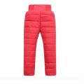 Casual Boys and Girls In Winter Pants Cotton Pads Thick Warm Waterproof Ski Pants Elastic High -waist Baby Pants. 
