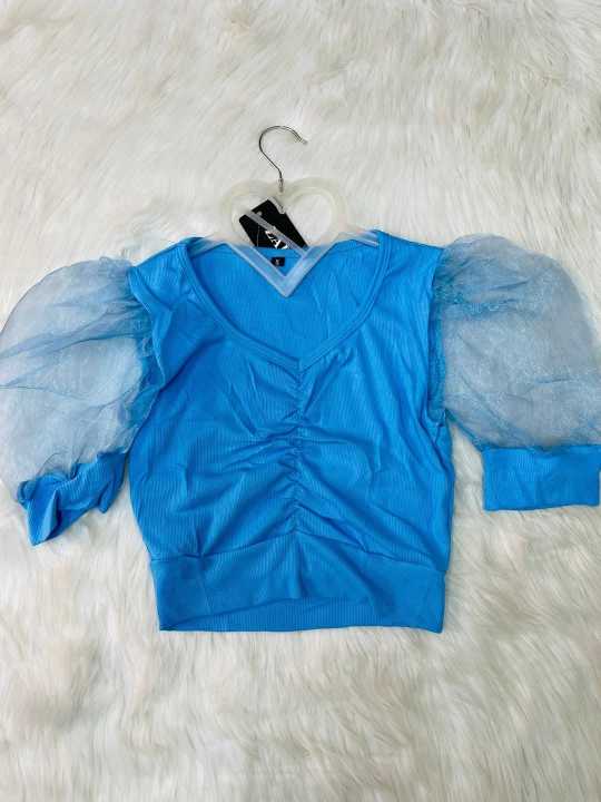 Cotton%20Crop%20top%20Short%20body%20and%20tissu%20sleeve%20blouse%20for%20Women%20and%20girls%20-%20Image%209