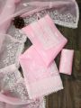 Hanzala Mart Organza Tissu Four Piece Shalwar Kameez Dress For Women. 