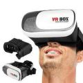 VR BOX 2.0 Virtual Reality 3D Glasses for Smartphones With REMOTE - White and Black. 