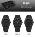 Arabic Aura Watch – Carbon Fiber Look Body with Sleek & Modern Design. 