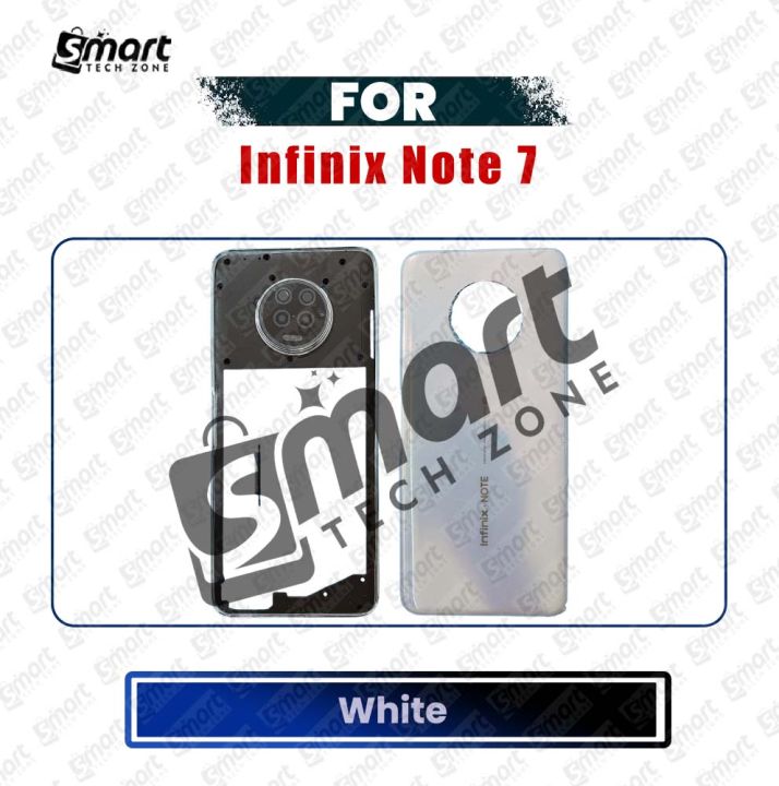 Infinix Note 7 X690B, X690 Side Frame and Back Panel/Backshell/Back Housing/Battery Backdoor Catching Replacement Part