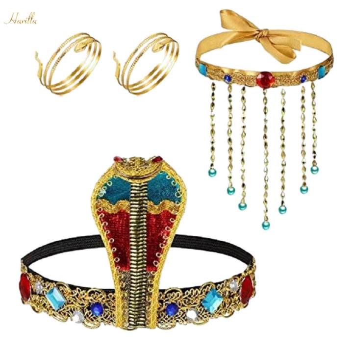 4x%20Women's%20Costume%20Accessories%20Snake%20Shaped%20Headdress%20Dress%20up%20for%20Carnival%20Cosplay%20-%20Image%204