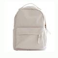IELGY female simple trend pure color wild Korean backpack. 