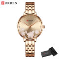 Curren 9068 Luxury Brand Fashion Stainless Steel Wrist Watch For Women-Rose Gold. 