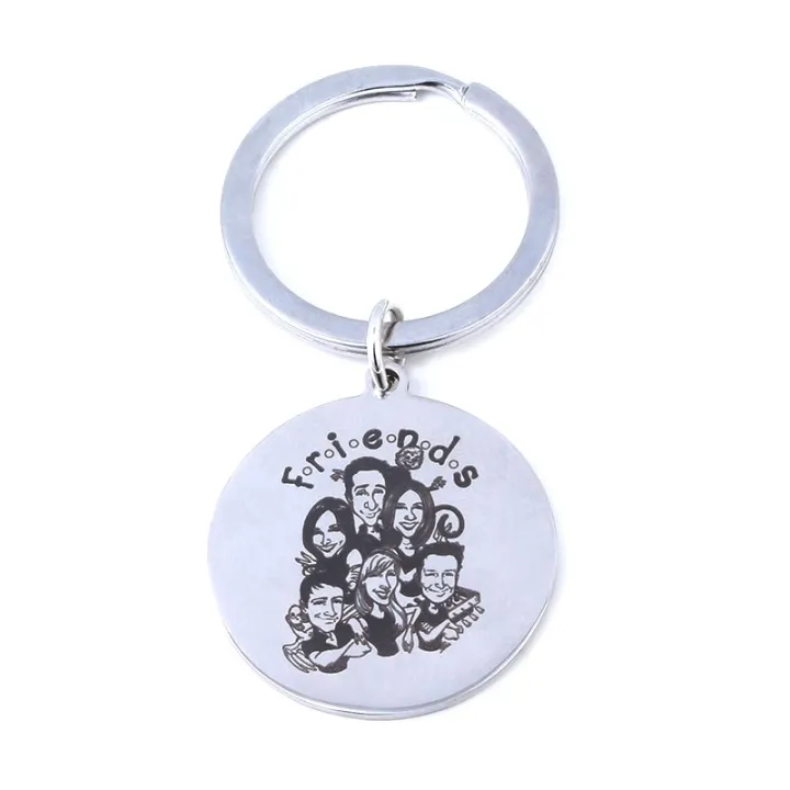 TV%20Show%20Friends%20Monica%20Rachel%20Phoebe%20Joey%20Ross%20Chandler%20Keychain%20Custom%2025th%20Anniversary%20Key%20Chain%20for%20Friends%20Jewelry%20Gift%20-%20Image%202