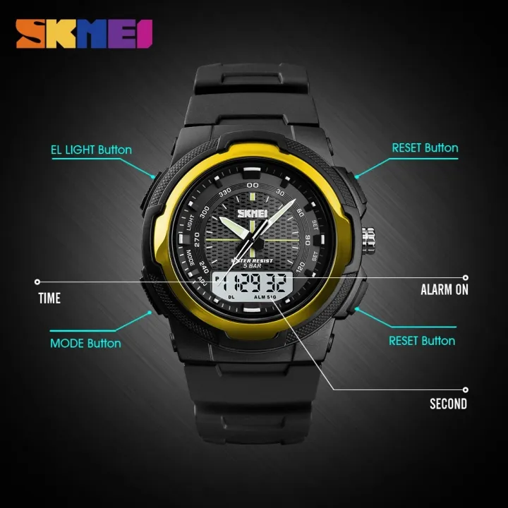 SKMEI%201454%20Military%20Men%20Watches%20Outdoors%20Sport%20Waterproof%20Electronic%20Mens%20Wristwatch%20Quartz%20Double%20Clock%201370%20Reloj%20Masculino%20-%20Image%205