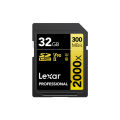 Lexar Professional 2000x SDHC SDXC UHS-II SD Cards Up to 300MB/s Class 10 U3 V90 128GB 64GB 32GB 1080p Full-HD 3D 4K SD Card. 