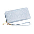 Women Long Wallet Pu Leather Card Holder Large Capacity Hasp Zipper Coin Purse Multi Card Organizer Cell Phone Wristlet Handbag.