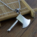 Light luxury niche design high-end titanium steel jewelry men's ax necklace live broadcast non-fading sweater chain N543. 