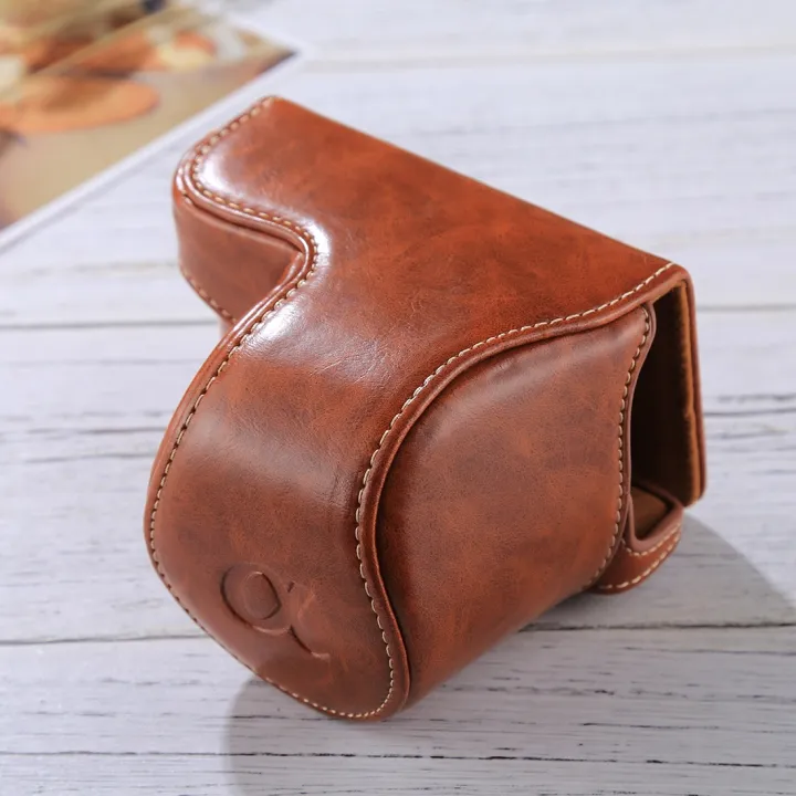 Full Body Camera PU Leather Case Bag with Strap for Sony A5100 / A5000 / NEX-3N