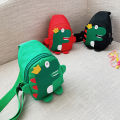 Fashion Cartoon Dinosaur Backpack Boys Girls Cute Bag Children Crossbody Bags Mini Cross Bag. 