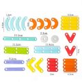 Children Wooden Geoboard Toys Nail Board Geometric Column Set Construction Puzzle Geometric Pegboard Montessori Sensory Toy.