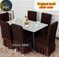 6 pis chair cover turki Elastic Stretch Chair Cover for all dining chair from Falah Home. 