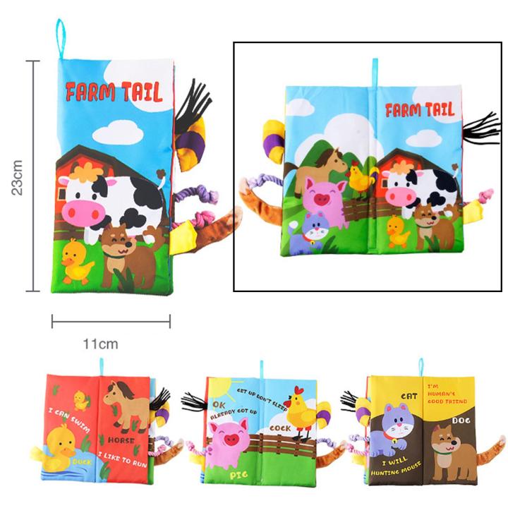 Baby Cloth Books, Baby First Books Quiet Book for Toddlers Baby Soft Books Educational Toys Gifts for Kids Early Education Intelligence Development