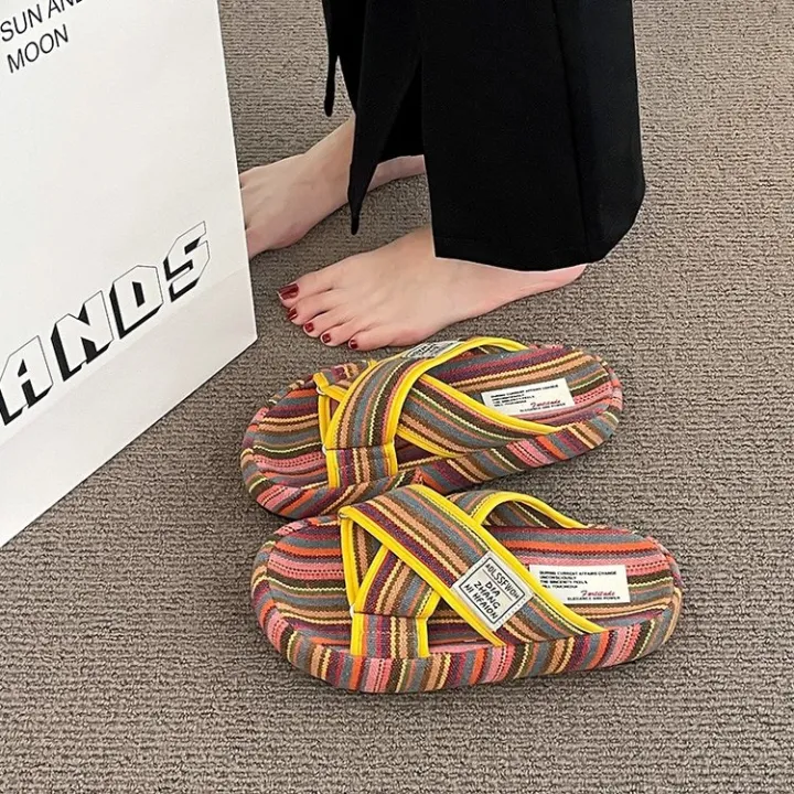 %E3%80%90Wenlu%20Deer%20Pet%20Pink%E3%80%91Fashion%20Ethnic%20Style%20Slippers%20Women2023New%20Spring%20and%20Summer%20Outer%20Wear%20Flat%20Breathable%20Shoes%20-%20Image%205