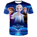 Disney Frozen Elsa Anna T Shirt Kids Streetwear Short Sleeve Children's Tshirts Boys Girls Tops Men Women Clothing T-shirt. 