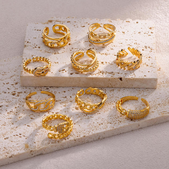 Fashion%20Gold%20Color%20Stainless%20Steel%20Rings%20For%20Women%20Chain%20Hollow%20Out%20Crystal%20Zircon%20Finger%20Ring%20Jewelry%202023%20Gift%20anillos%20mujer%20-%20Image%202