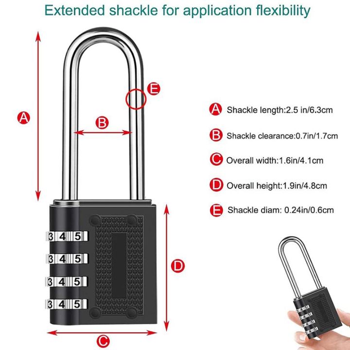2%20Pack%20Outdoor%20Combination%20Padlock%20Long%20Shackle%20Lock%206.5cm%20Shackle%20Waterproof%204%20Digit%20Resettable%20Combination%20Lock%20-%20Image%205