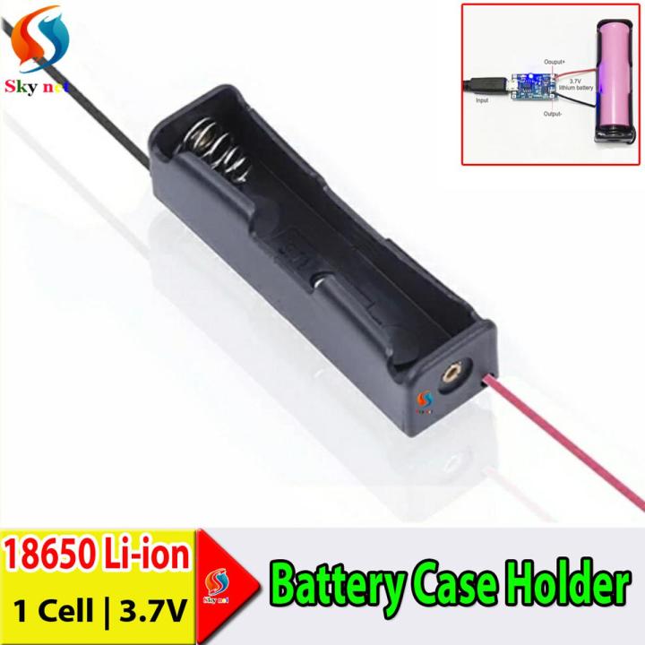 18650 Battery Storage Box Case DIY 1Slot Way Batteries Clip Holder ...