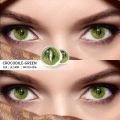 Halloween Exclusive  Giant Crocodile  Green Eyes Contact Lense For Halloween,Cosplay,Anime,Animel Cosplay Party.1pair Creazy Giant Crocodile Eyes Contact lense. Optical Store Special. D224-G. 