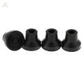 4 Pcs Anti Skid Tip Rubber Crutch Tips Grain Stick Pad Black. 