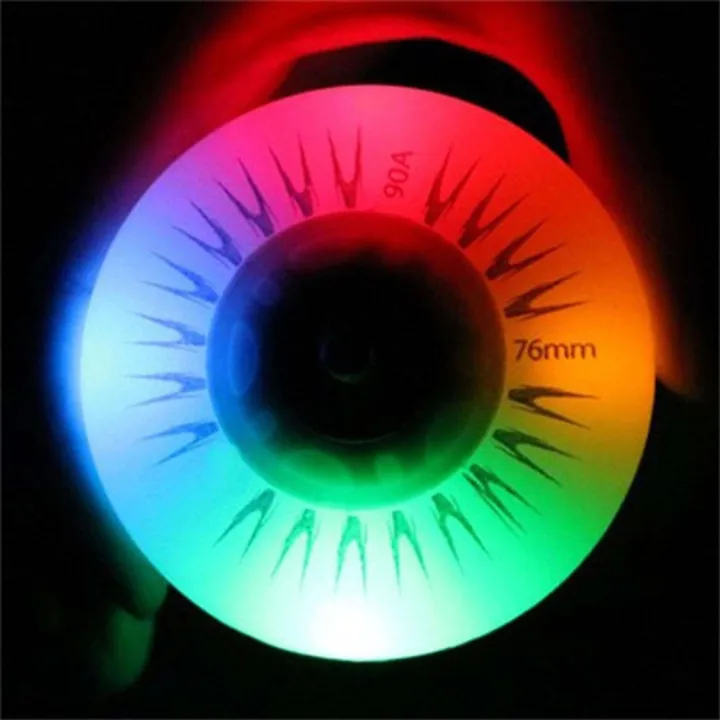 76mm%20In-line%20Speed%20Skate%20Skating%20Sliding%20LED%20Light%20Flashing%20Pulley%20Roller%20wheels%20-%20Image%203