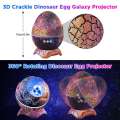 LED Star Projector Dinosaur Egg Galaxy Projector with Bluetooth Speaker with White Noise,for Gift Decor Party Theatre.