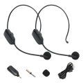 2.4g Head-mounted Wireless Microphone Plug Play Teacher Conference Speech Loudspeaker Mic System With Receiver Tour Guide Mic. 