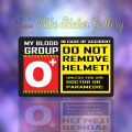 Bike Sticker / O+ve Blood group ( Waterproof & Premium quality)/ Bike Sticker Gallery. 