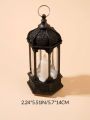 1 Pcs Acrylic Antique LED Hurricane Lantern Lamp, Wall Hanging Led String Light Holder for Wall Home, Drawing, Living Room, Bedroom, Restaurant, Wall Decor for Christmas.