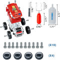 DIY Electric Fire Truck for kids with Flashing Lights & Siren Sounds & Electric Drill. 