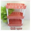 Multi functional 3 Layer Plastic Kitchen Bathroom Shelf Organizer Storage Baby Top Mini Rack - (1 Piece) - Oven Cover - bathroom accessories 14 inchi.