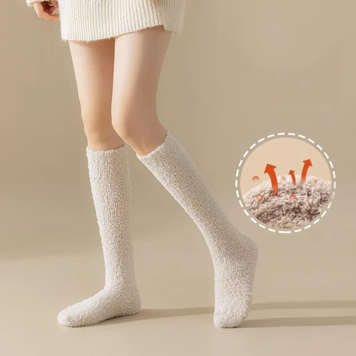 High%20Sock%20Winter%20Warm%20Socks%20Women's%20Plush%20Socks%20Long%20Coral%20Fleece%20Stockings%20Coral%20Fleece%20Calf%20Socks%20Women's%20Coral%20Fleece%20Socks%20Women's%20Long%20Socking%20-%20Image%204