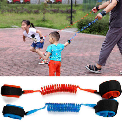 Child Anti lost Band Safety Link Harness Toddler Baby Kid Wrist Strap Belt Velcro Lock [Colour as per Stock]