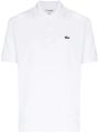 Men's Custom Slim Fit Pony Embroidered Short-Sleeved Polo Shirt- White. 