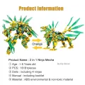 4in1 Ninja Golden Warrior Robot Mech 2 Heads Flying Dragons Set Fighter Figures Building Blocks Toys for Kids Boys Chritmas Gift Superman. 