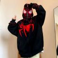 American Spider-Man Sweatshirt Men's American Hiphop Heavy Stiff Cardigan Jacket Spring and Autumn Design Hoodie.