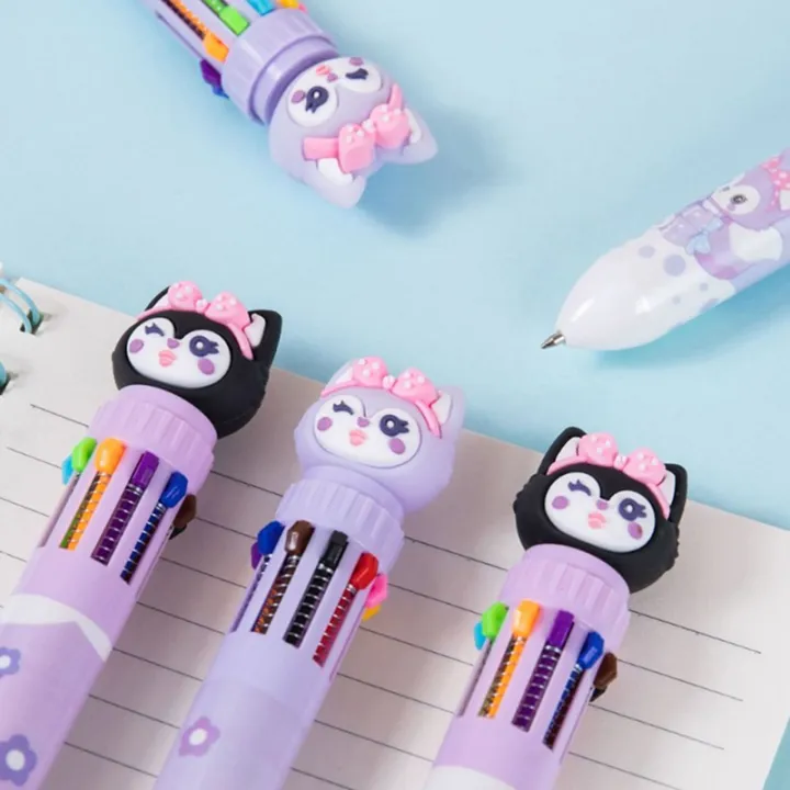 New%20Cute%20Cartoon%20Kuromi%2010%20Color%20Ball%20Pen%20Kawaii%200.7Mm%20Multi%20Color%20Pen%20Writing%20Tool%20Podazz%20-%20Image%208