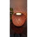 Eco Friendly Bamboo Made Oval Shaped Table Lamp Shaded.