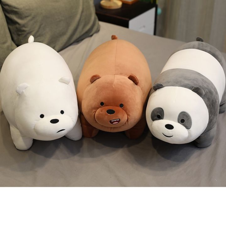 Kawaii We Bare Bears Plush Toys Grizzly Panda Ice Bear We Bare