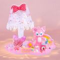 Children's DIY handmade cream glue crystal small table lamp material package painting set creative girl toys. 