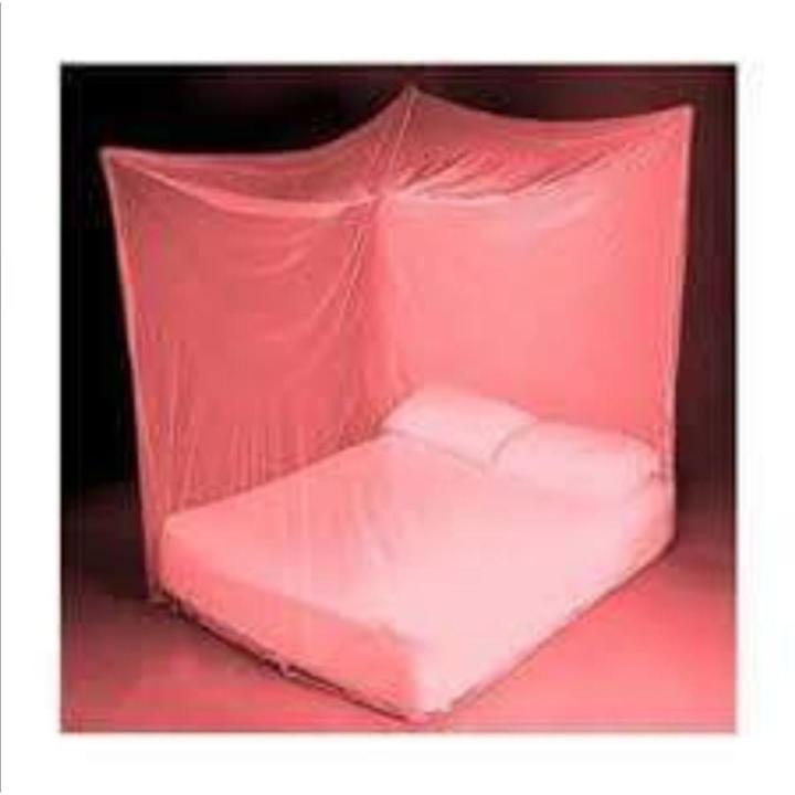 Mosquito Net Double Bed Size 6'' X 7 Fit. - Champagne Pink