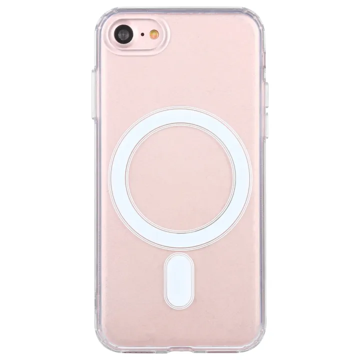 (New)For%20iPhone%20SE%202020%20/%208%20Magsafe%20Case%20Simple%20Magnetic%20Ring%20All-inclusive%20Clear%20Crystal%20Acrylic%20PC%20+TPU%20Shockproof%20Case%20-%20Image%204