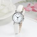 Quartz Watch Ladies Fashion Small Dial Casual Watch Leather Strap Wristwatch for Women.