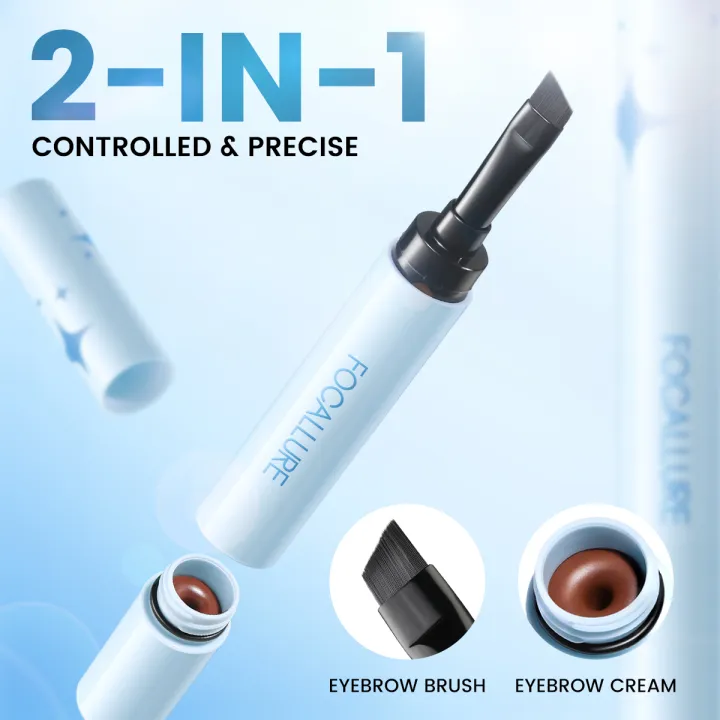 FOCALLURE%202%20In%201%20Eyebrow%20Cream%20Brush%20Pen%20Eyeliner%20Pencil%20Waterproof%20Long-lasting%203%20Colors%20Eyebrow%20Gel%20Enhancers%20Makeup%20Cosmetics%20-%20Image%204